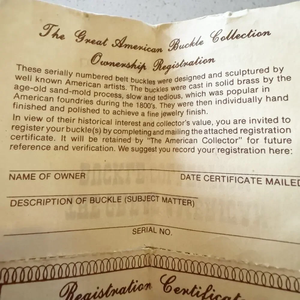 Oregon State Seal Commemorative 1859 THE UNION Solid Bras 1978 Belt Buckle #2730 - Picture 6 of 6